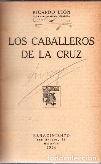 Libros: Los caballeros de la cruz - Le&oacute;n, Ricardo - Foto 1