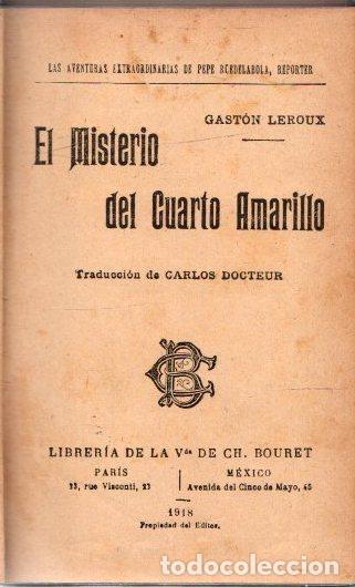 Libros: El misterio del cuarto amarillo - Leroux, Gast&oacute;n - Foto 1