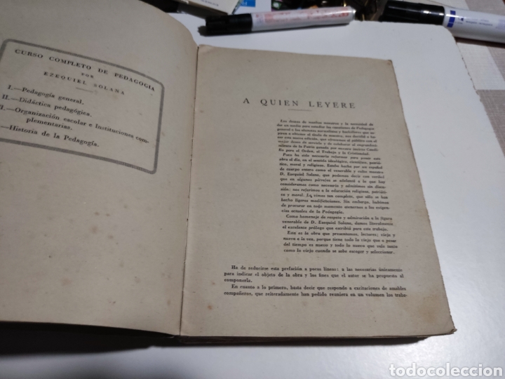 Libros: Libro antiguo 1943 pedagog&iacute;a general de Ezequiel Solana - Foto 2