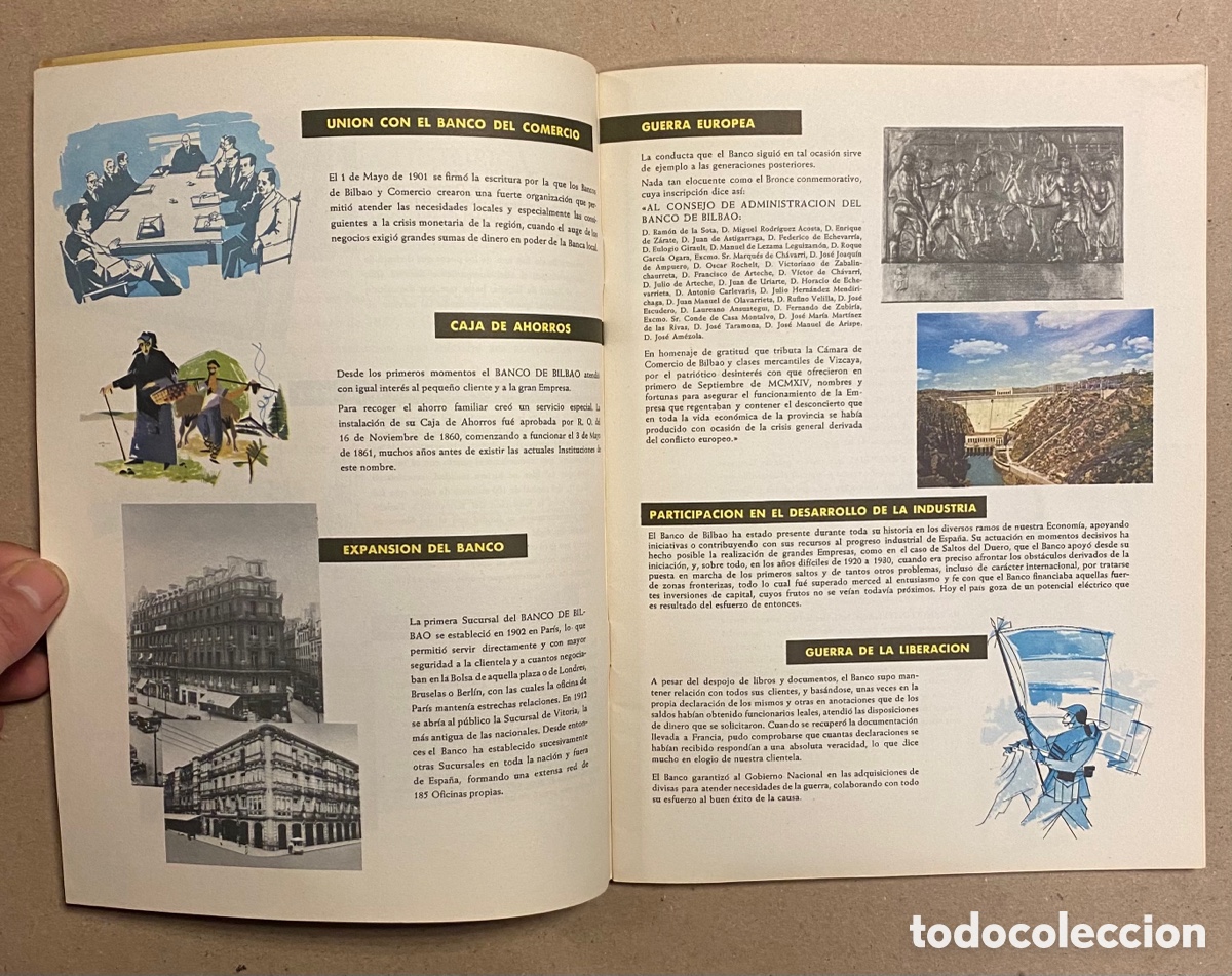 Libros: EL BANCO DE BILBAO EN SU PRIMER CENTENARIO (1857-1957). - Foto 3