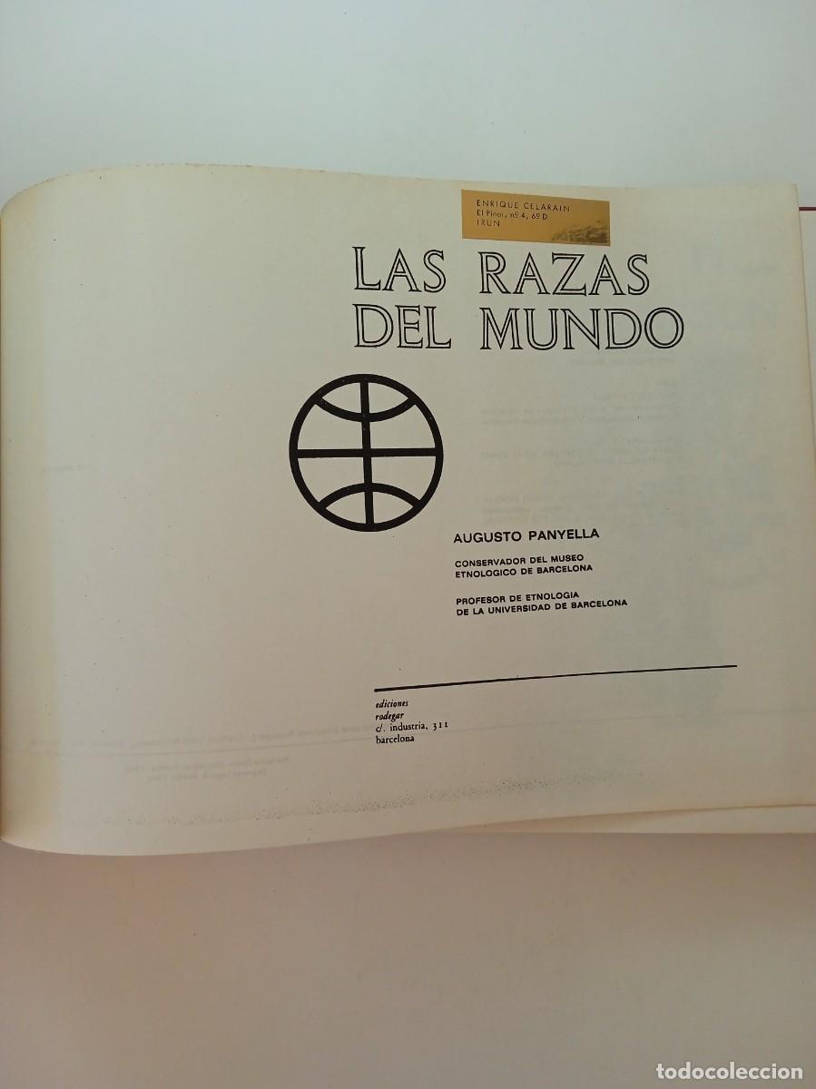 Libros: LAS RAZAS DEL MUNDO - AUGUSTO PANYELLA - EDICIONES RODEGAR - Foto 3