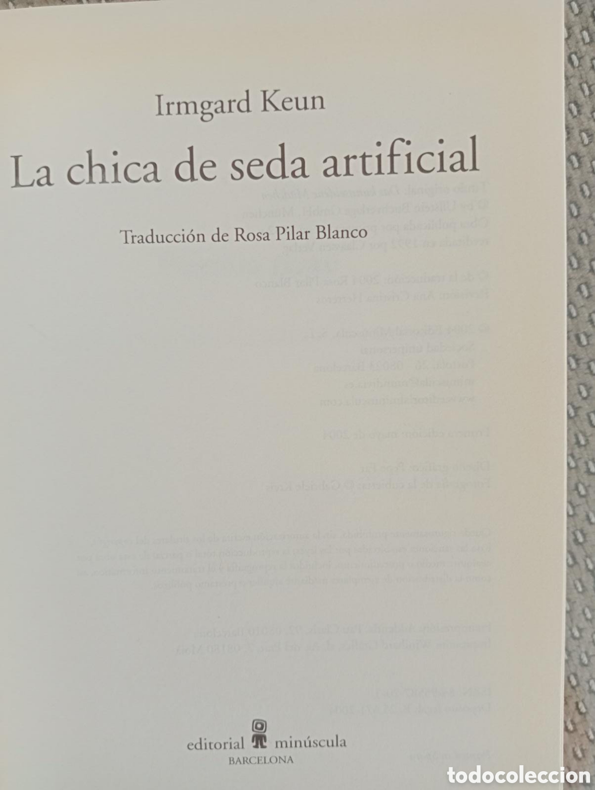 Libros: La chica de seda artificial / Irmgard Keun - Foto 2