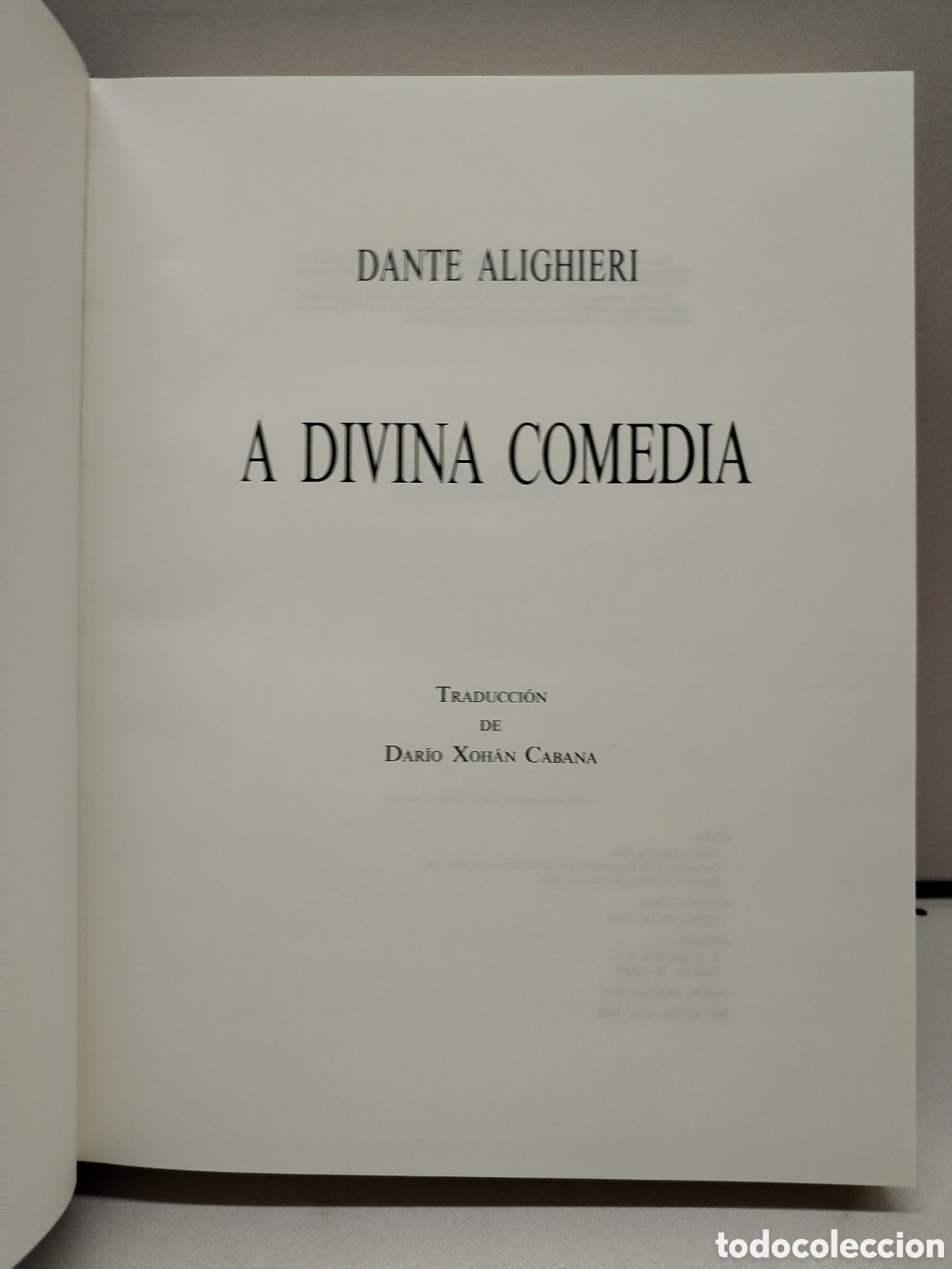 Libros: A DIVINA COMEDIA (EDICI&Oacute;N EN GALEGO) - DANTE ALIGHIERI - Foto 2