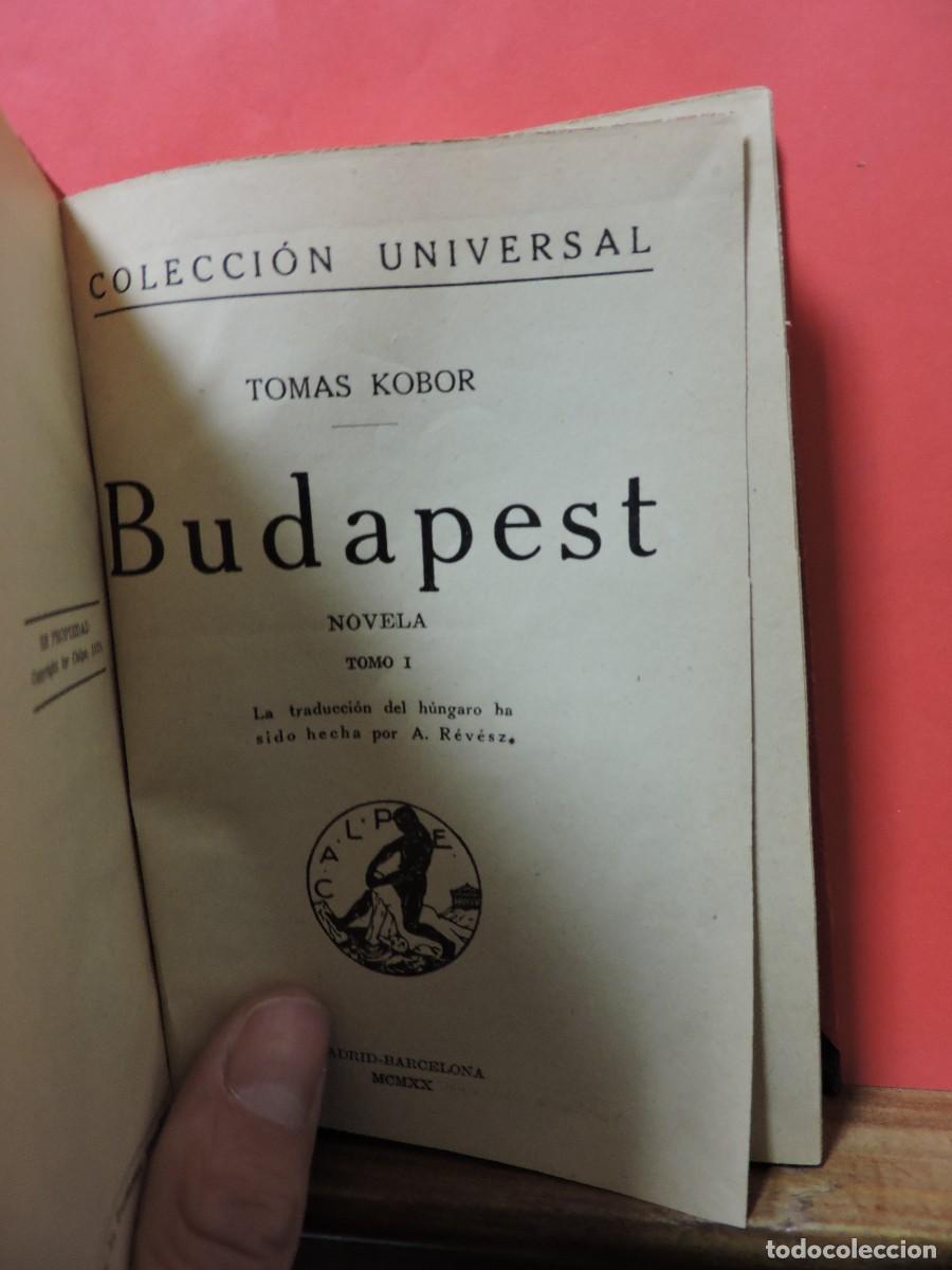 Libros: Budapes. KOBOR, Tomas. Ed. Calpe. Madrid, 1920. - Foto 2
