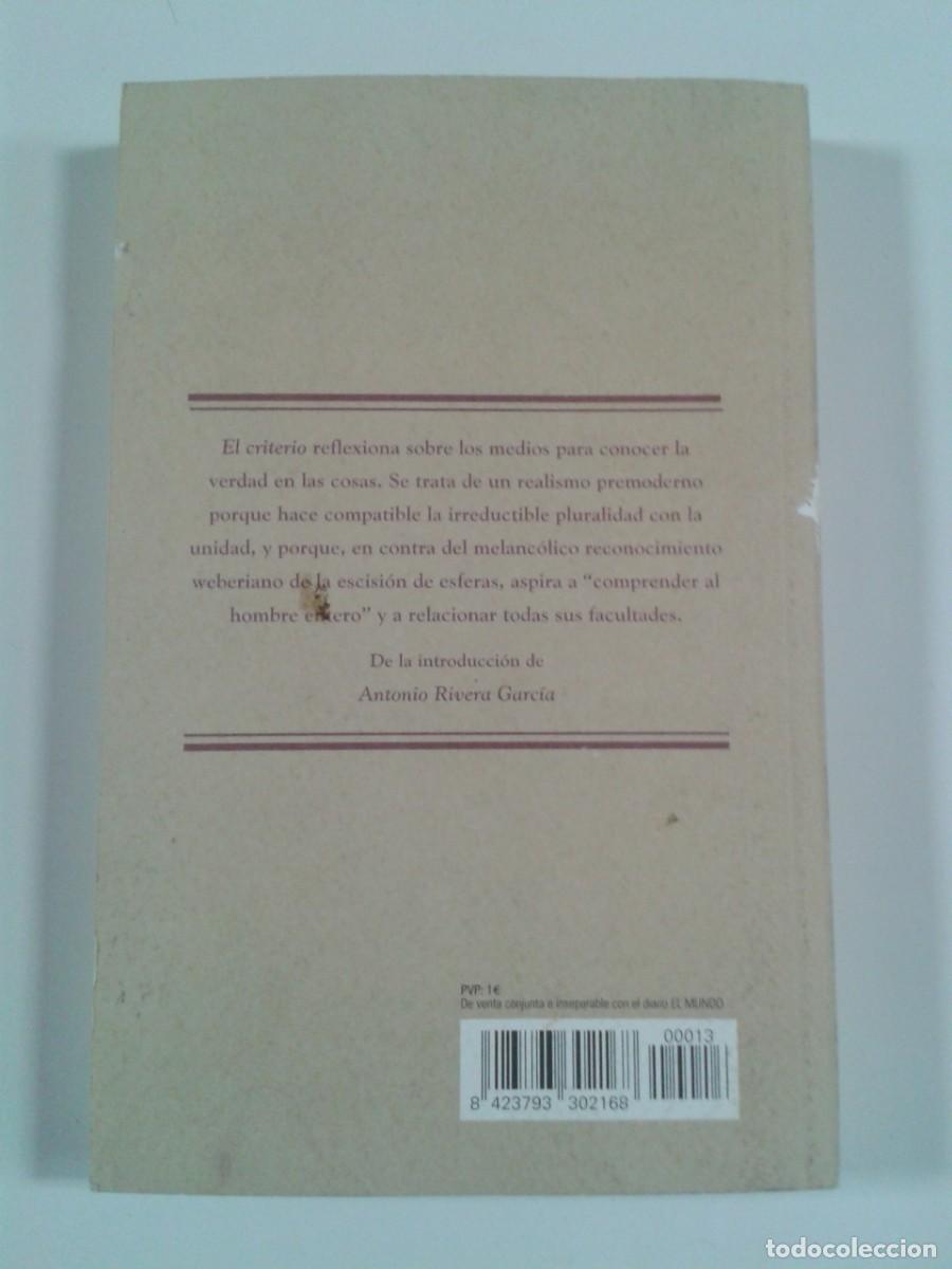 Libros: EL CRITERIO - JAIME BALMES - Foto 2