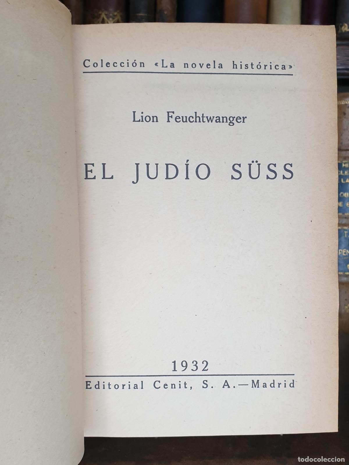 Libros: EL JUD&Iacute;O S&Uuml;SS. - FEUCHTWANGER, Lion. - Foto 1