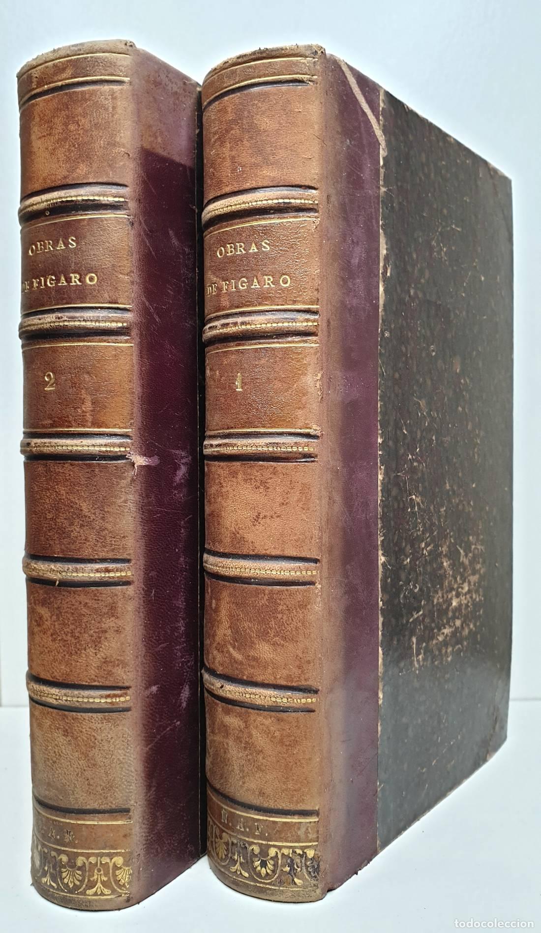 Libros: OBRAS COMPLETAS DE F&Iacute;GARO. 2 Tomos. - LARRA, Mariano Jos&eacute; de. - Foto 1