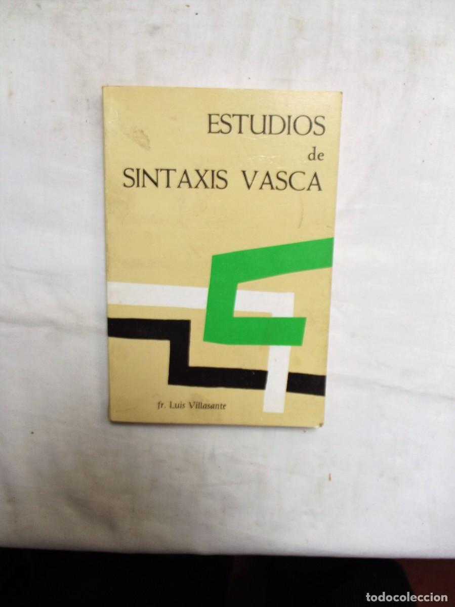 Libros: ESTUDIOS DE SINTAXIS VASCA POR FR. LUIS VILLASANTE - Foto 1