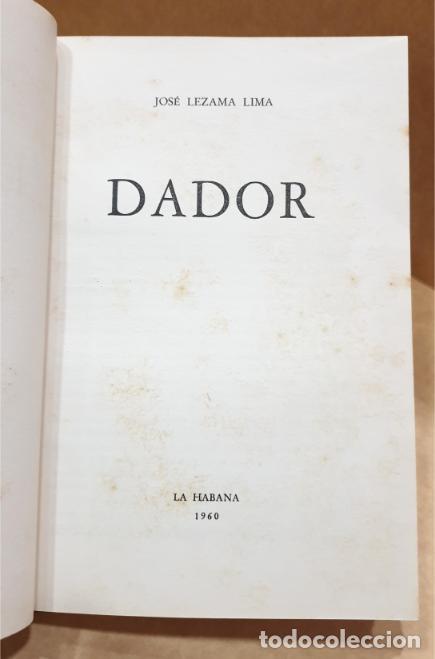 Libros: Dador. - LEZAMA LIMA, Jos&eacute;. - Foto 3