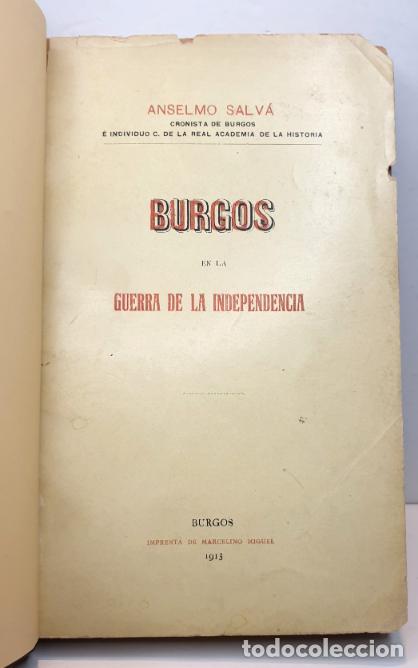 Libros: Burgos en la Guerra de la Independencia. - SALV&Aacute;, Anselmo. - Foto 2