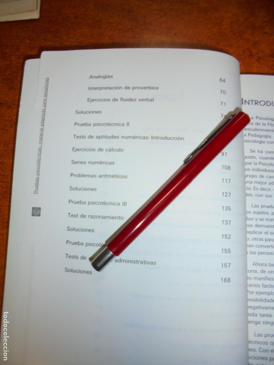 Libros: PRUEBAS PSICOT&Eacute;CNICAS MATERIAL ADAPTADO PARA OPOSITORES. CON SOLUCIONES - Foto 3