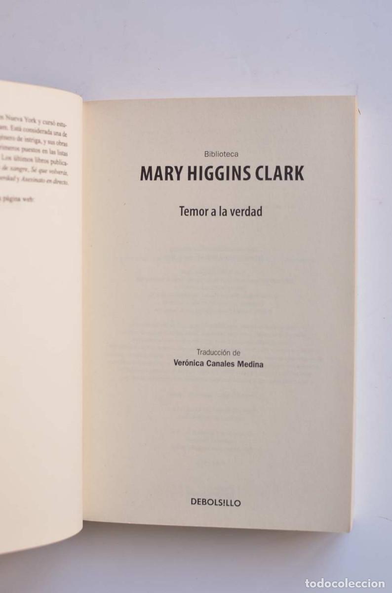Libros: Temor a la verdad - CLARK, Mary Higgins - Foto 2