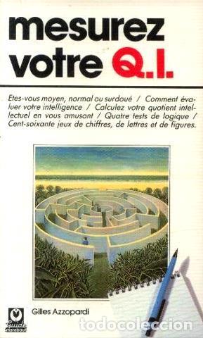Libros: Mesurez votre Q.I. - Gilles Azzopardi - Foto 1