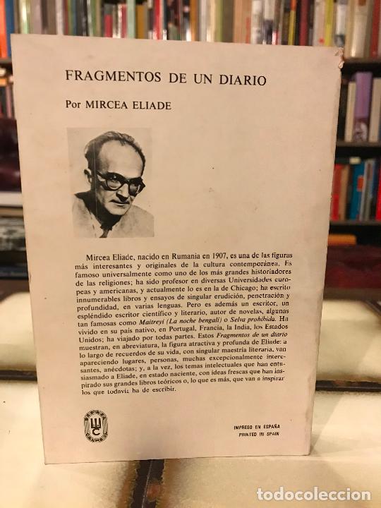Libros: Fragmentos de un diario. Mircea Eliade. - Foto 2