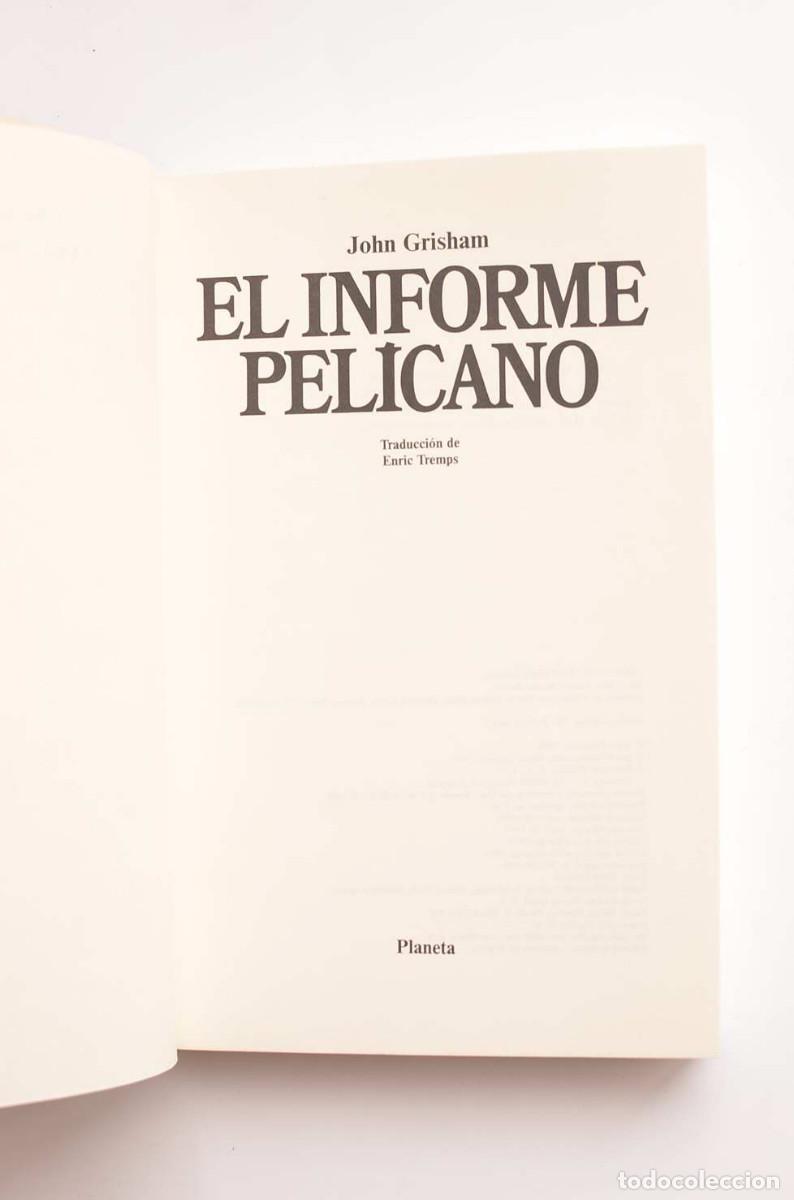Libros: El informe Pel&iacute;cano - GRISHAM, John - Foto 2