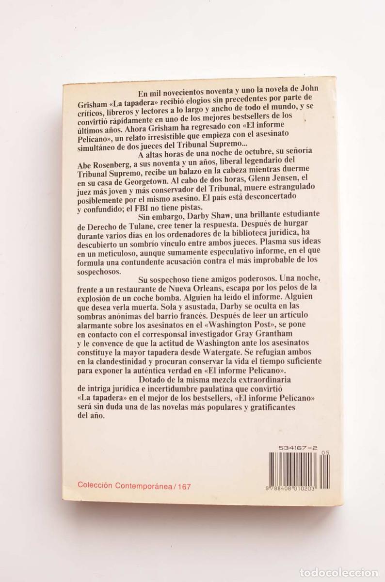 Libros: El informe Pel&iacute;cano - GRISHAM, John - Foto 4