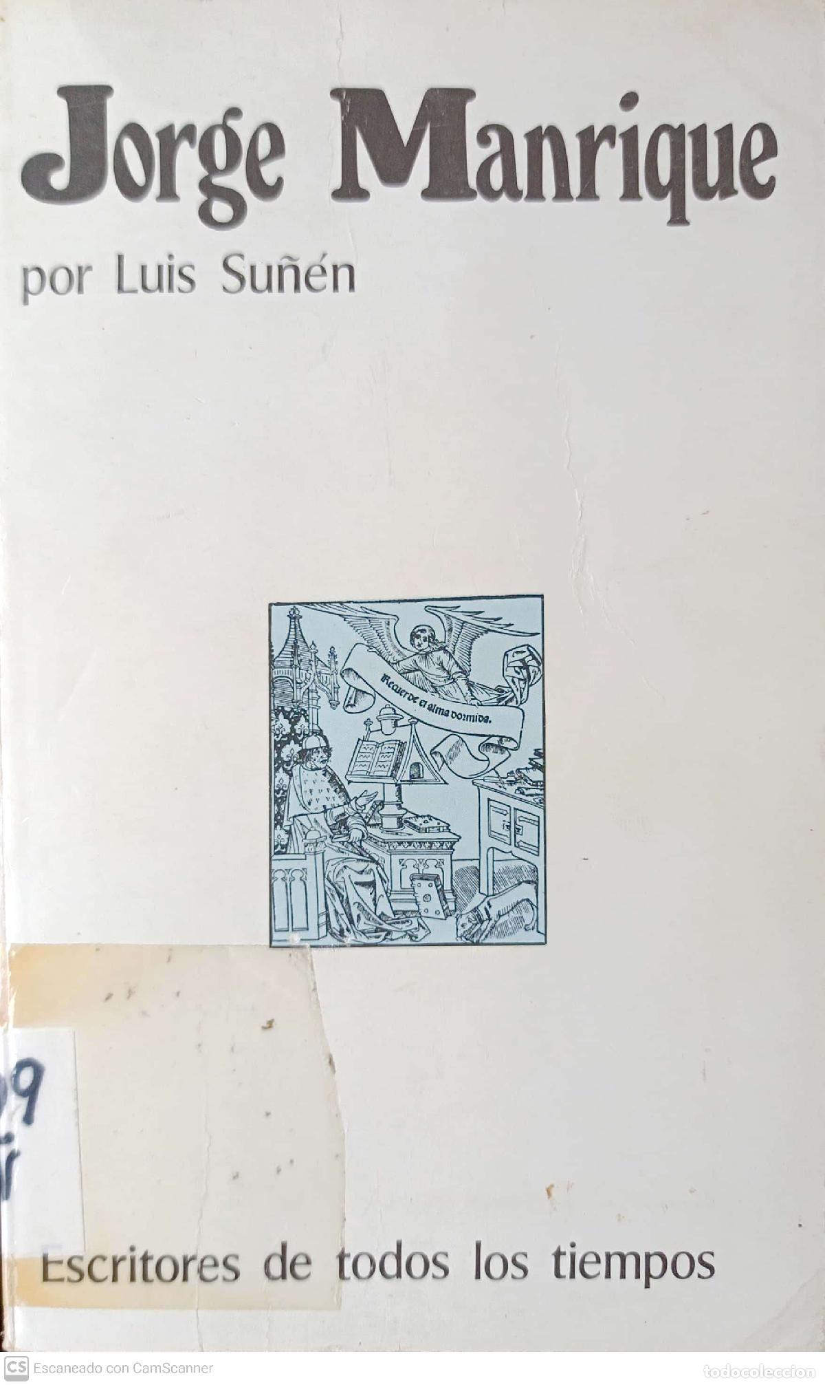 Libros: Jorge Manrique - Su&ntilde;en, Luis - Foto 1