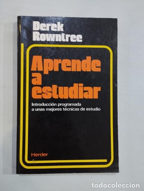 Libros: Derek Rowntree - Aprende a estudiar - Foto 1