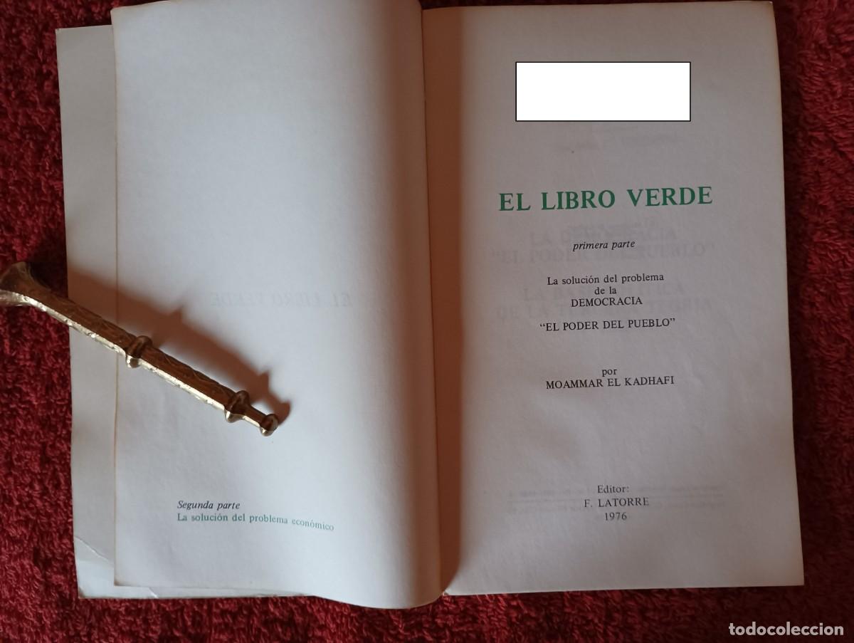 Libros: EL LIBRO VERDE - Moammar EL KADHAFI - Foto 3