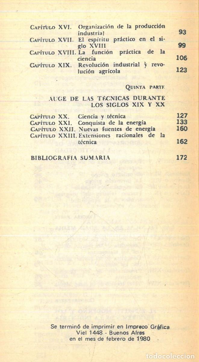 Libros: HISTORIA DE LAS T&Eacute;CNICAS.- DUCASSE, P. - Foto 5
