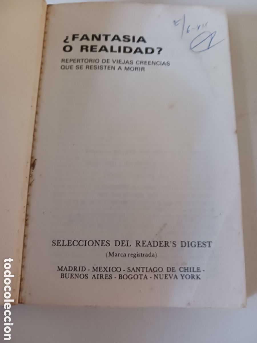 Libros: Fantasia o realidad, Readers Digest 1980 - Foto 2