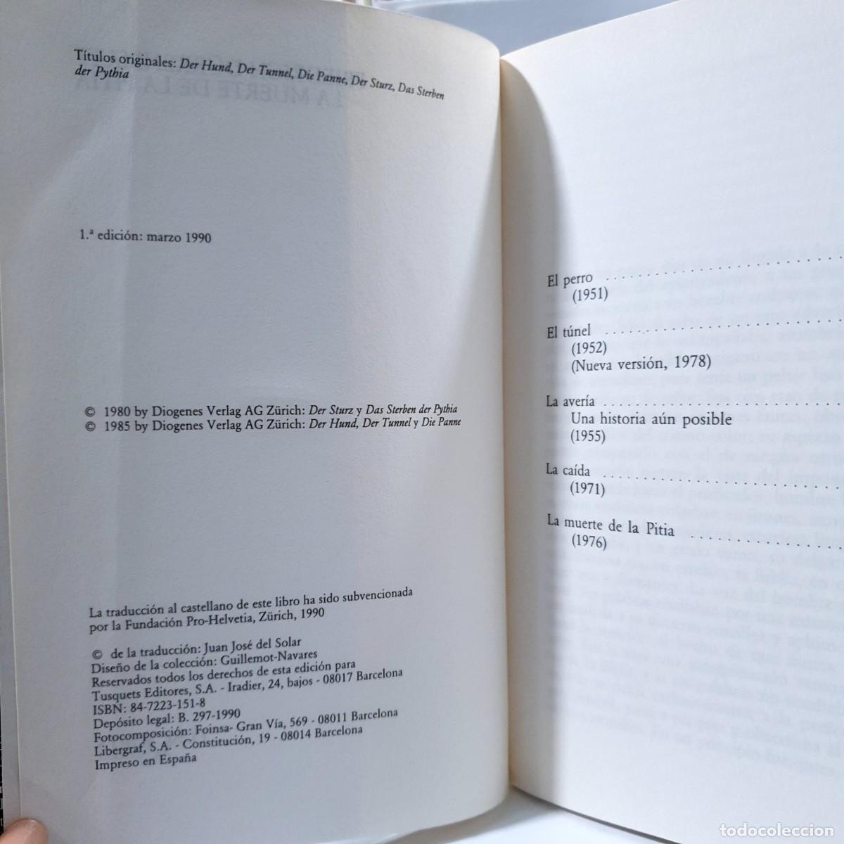 Libros: LA MUERTE DE LA PITIA - Friedrich D&uuml;rrenmatt ~ - Foto 5