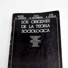 Libros: LOS ORÍGENES DE LA TEORÍA SOCIOLÓGICA: MONTESQUIEU, ROUSSEAU, HEGEL, SAINT-SIMON, ROCQUEVILLE COMTE