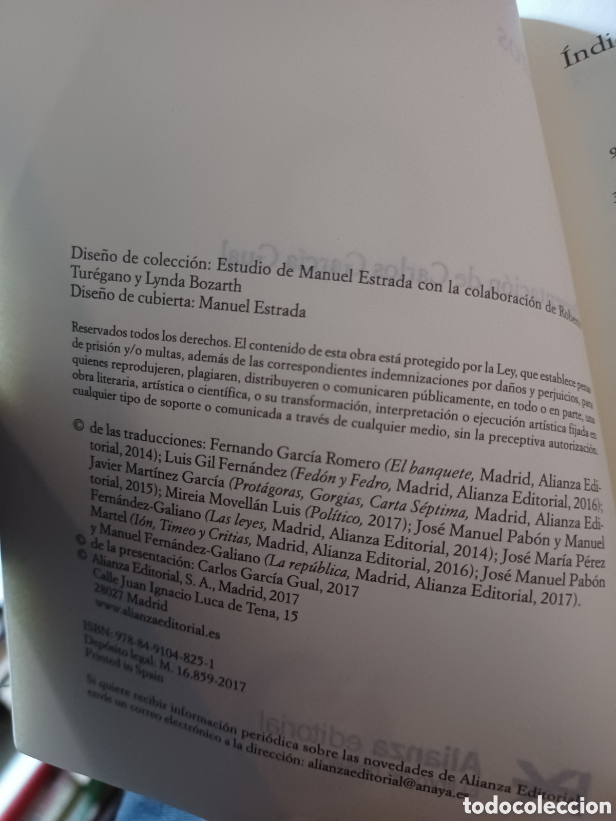 Libros: Barybook 193 Plat&oacute;n mitos Alianza Editorial - Foto 4