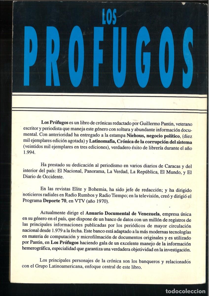 Libros: LOS PROFUGOS. Guillermo Pantin - Foto 2