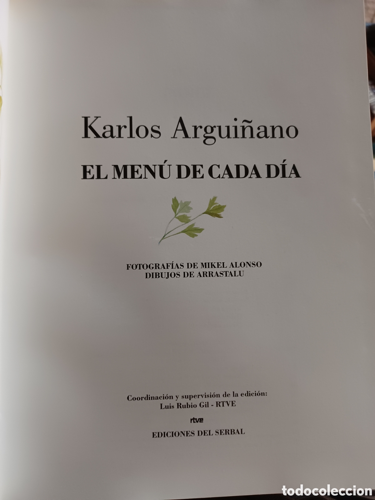 Libros: Barybook 144. . . . Carlos Argui&ntilde;ano el men&uacute; de cada d&iacute;a RTVE ediciones del serbal - Foto 2
