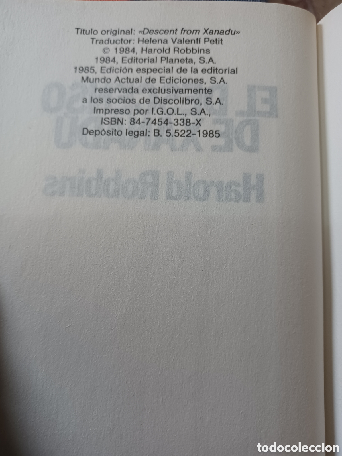 Libros: Barybook 194 El descenso de Xanad&uacute; Harold Robins - Foto 4