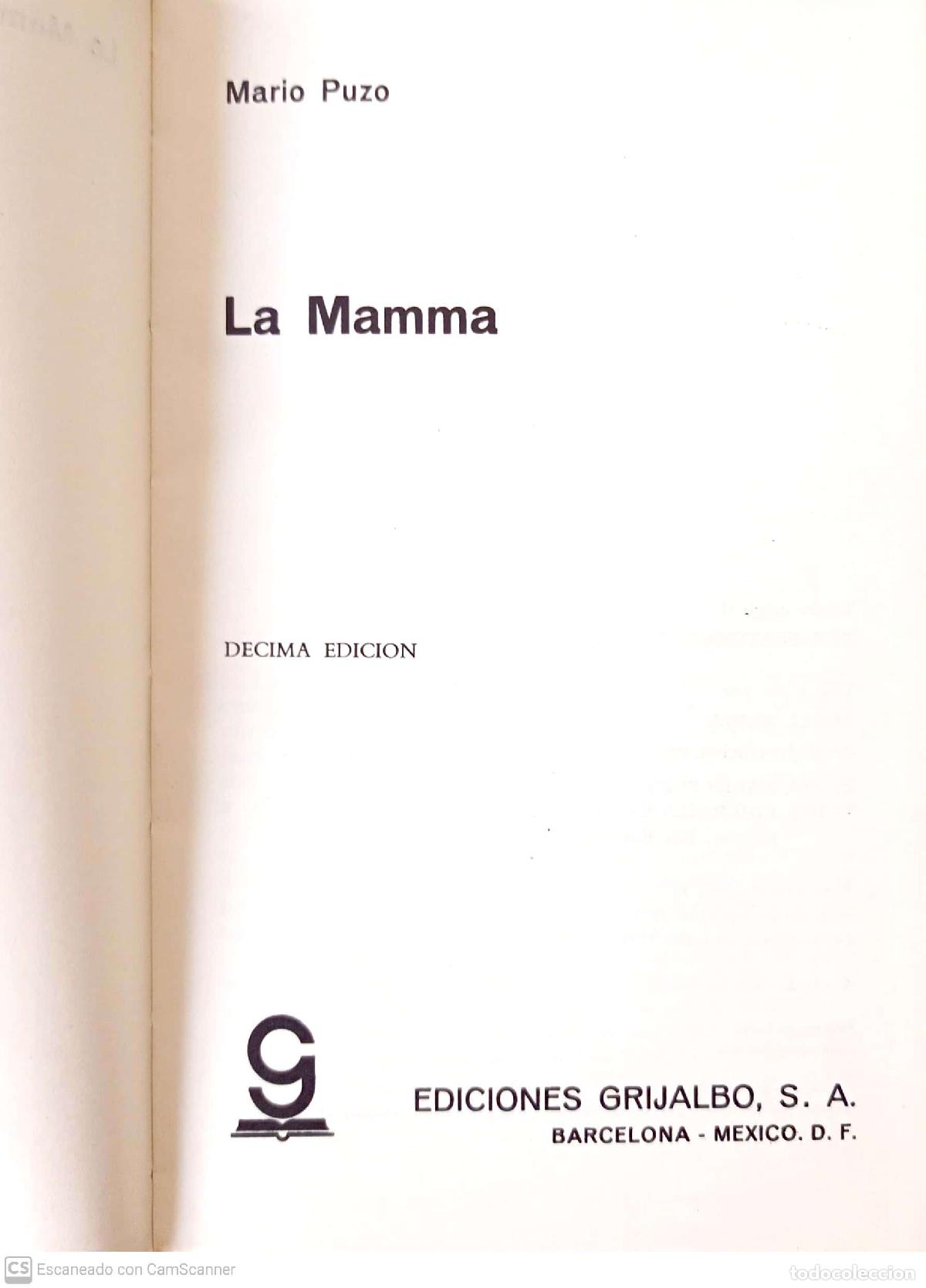 Libros: La mamma - Puzo - Foto 1