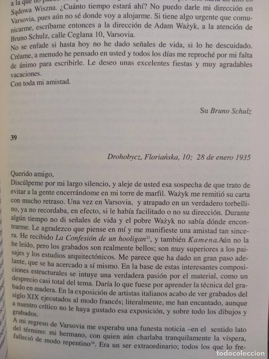 Libros: Correspondencia. - SCHULZ, Bruno: - Foto 3