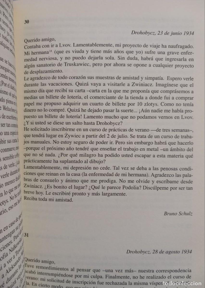 Libros: Correspondencia. - SCHULZ, Bruno: - Foto 4