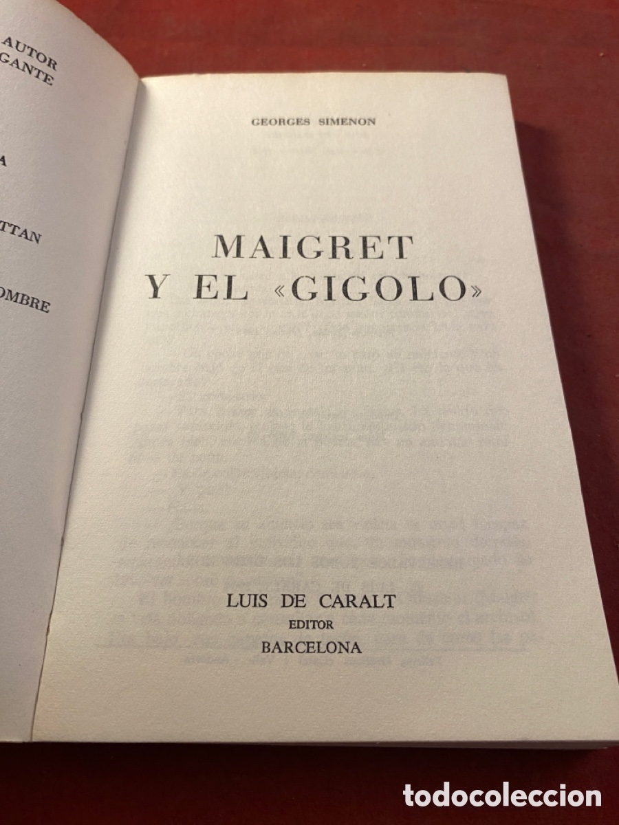 Libros: MAIGRET Y EL GIGOLO - Foto 2