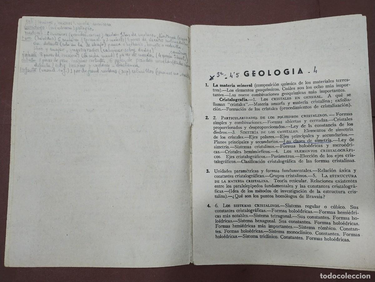 Libros: Programa ciencias naturales quinto curso 1957 - Foto 3