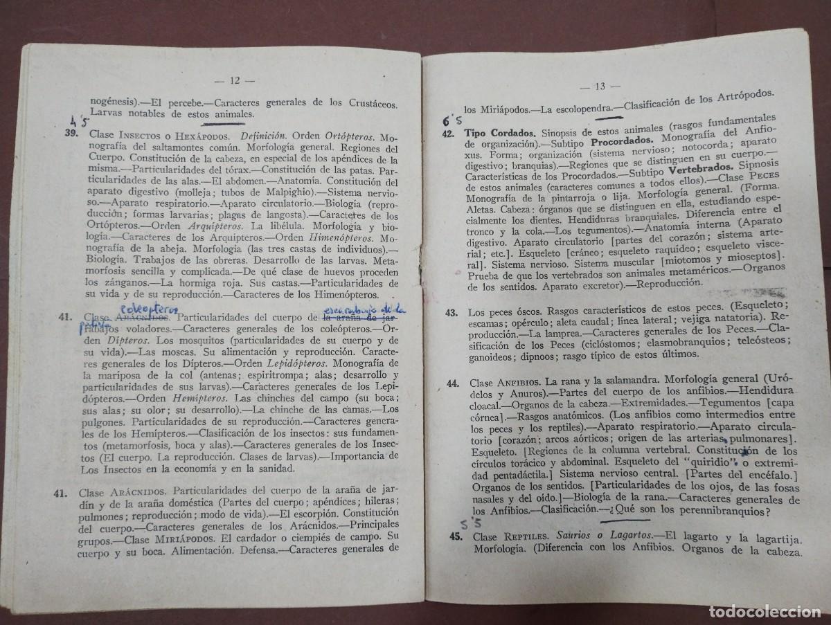 Libros: Programa ciencias naturales quinto curso 1957 - Foto 5