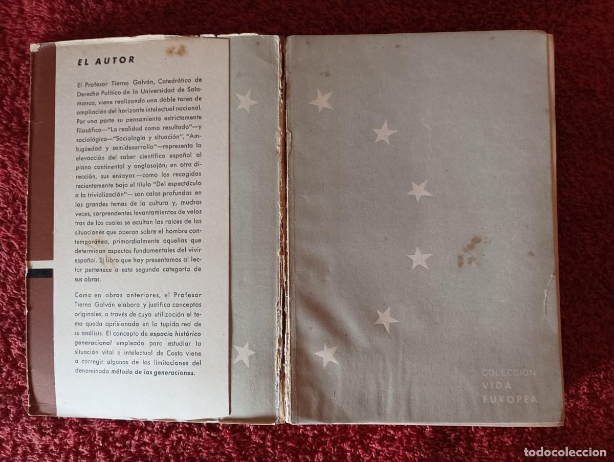 Libros: COSTA Y EL REGENERACIONISMO - E. TIERNO GALV&Aacute;N - Foto 2