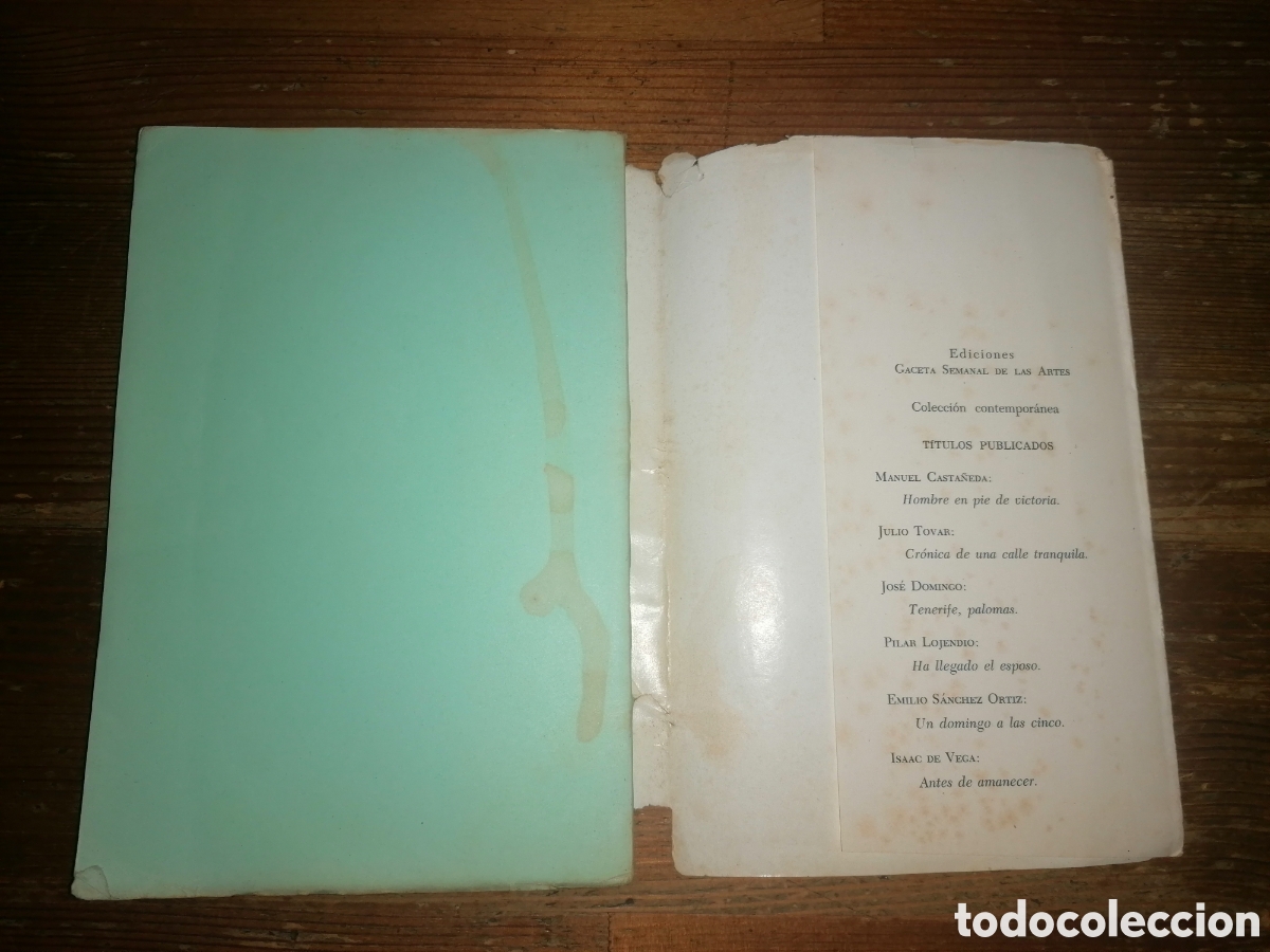 Libros: ANTES DE AMANECER - Isaac de Vega - 1965 - Foto 3