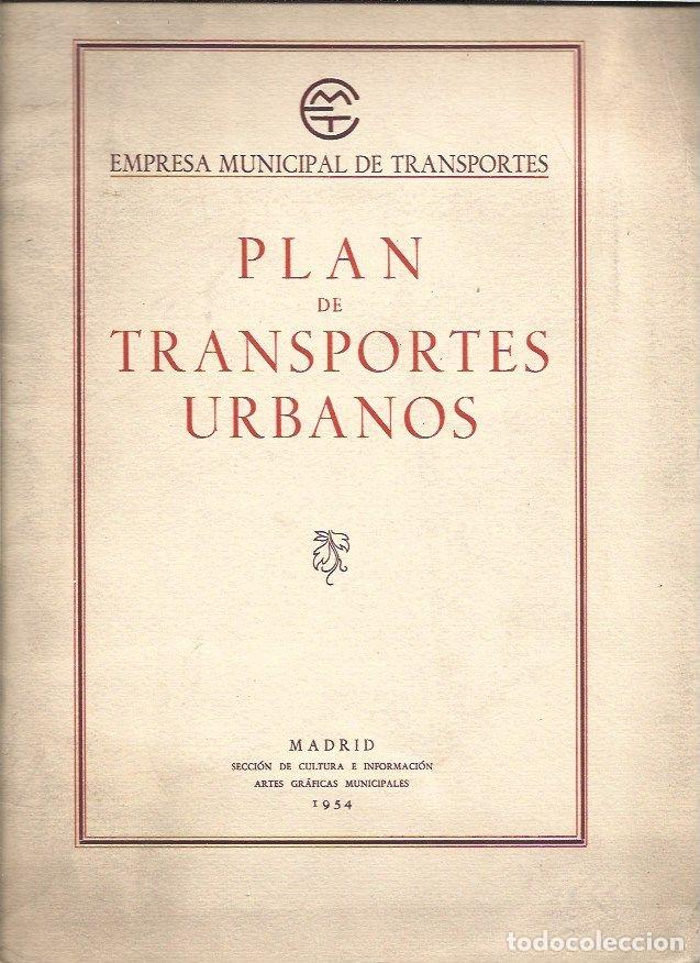 Libros: PLAN DE TRANSPORTES URBANOS - VARIOS - Foto 1