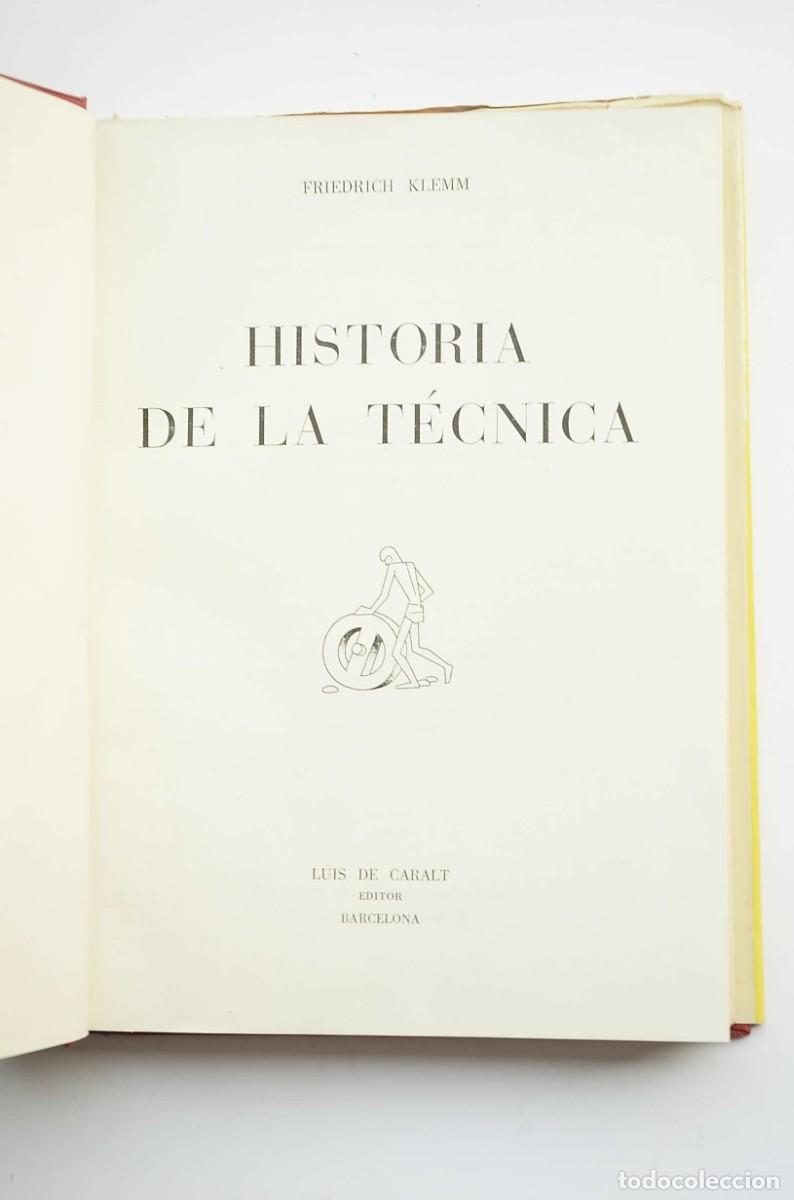 Libros: Historia de la T&eacute;cnica - KLEMM, Friedrich - Foto 3