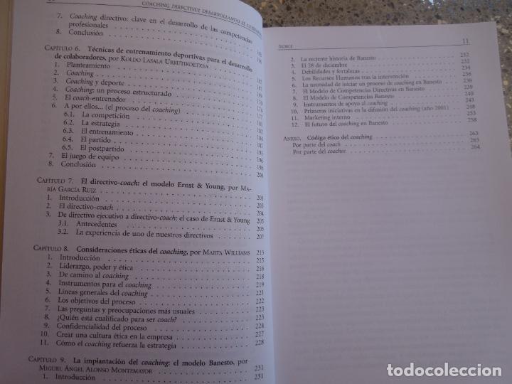 Libros: COACHING DIRECTIVO: DESARROLLANDO EL LIDERAZGO - FUNDAMENTOS Y PR&Aacute;CTICAS - ARIEL 1&ordf; ED. 2003. - Foto 2