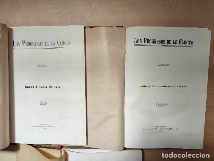 Libros: LOS PROGRESOS DE LA CL&Iacute;NICA 3 TOMOS. - V.A. - Foto 3