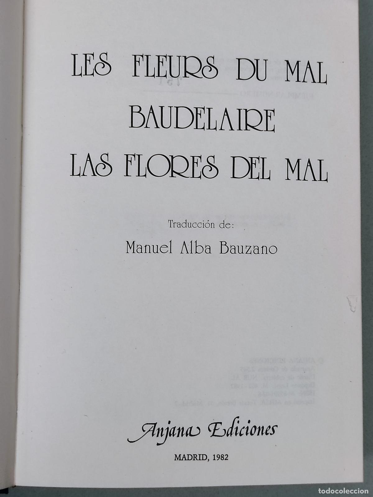 Libros: LAS FLORES DEL MAL - LES FLEURS DU MAL - BAUDELAIRE - Foto 7