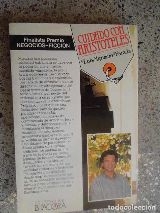 Libros: CUIDADO CON ARISTOTELES - LUIS IGNACIO PARADA - EDITORIAL BITACORA 1989. - Foto 2