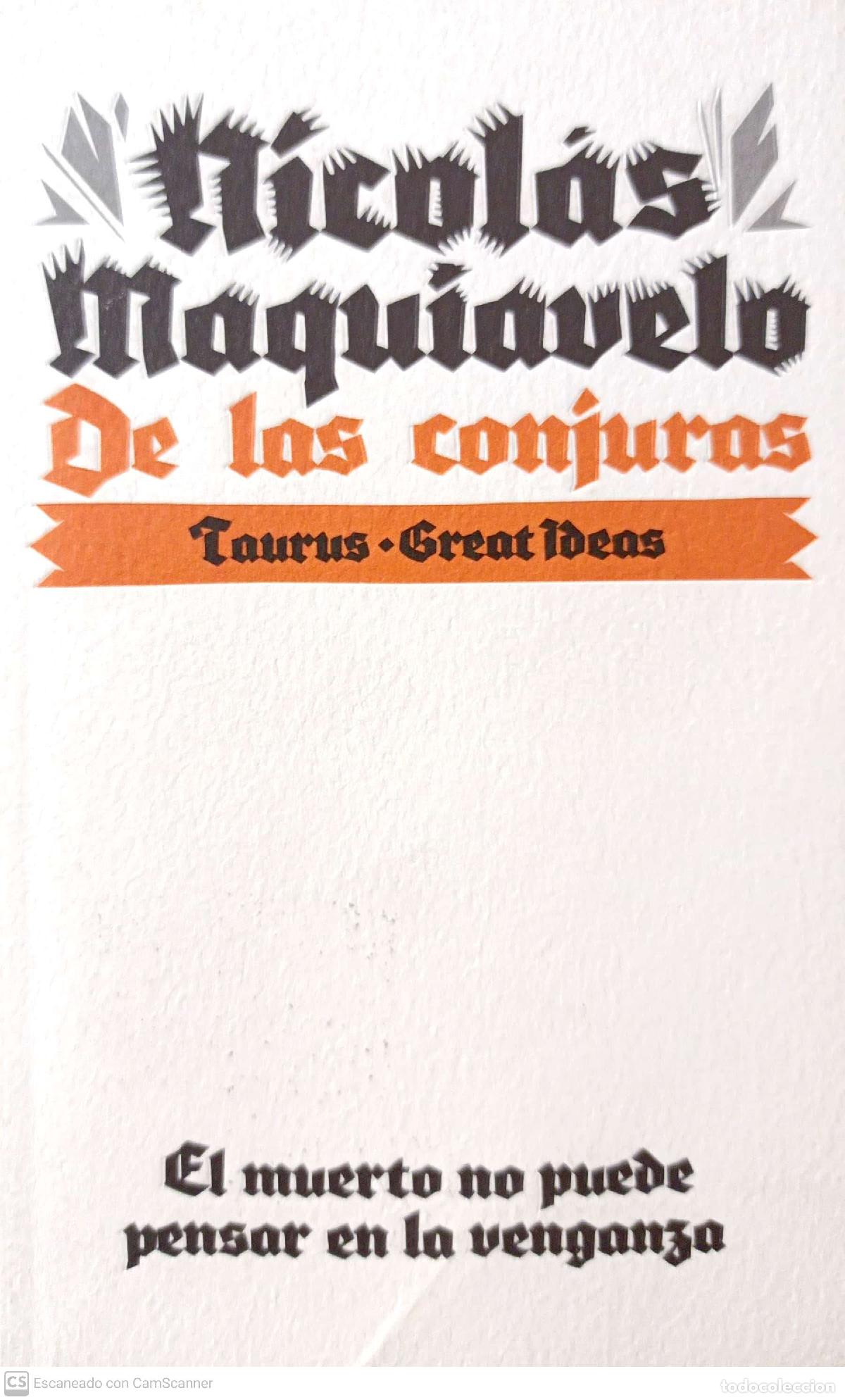 Libros: De las conjuras - Nicol&aacute;s Maquiavelo - Foto 1