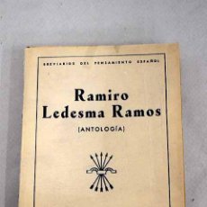 Libros: RAMIRO LEDESMA RAMOS.- LEDESMA RAMOS, RAMIRO