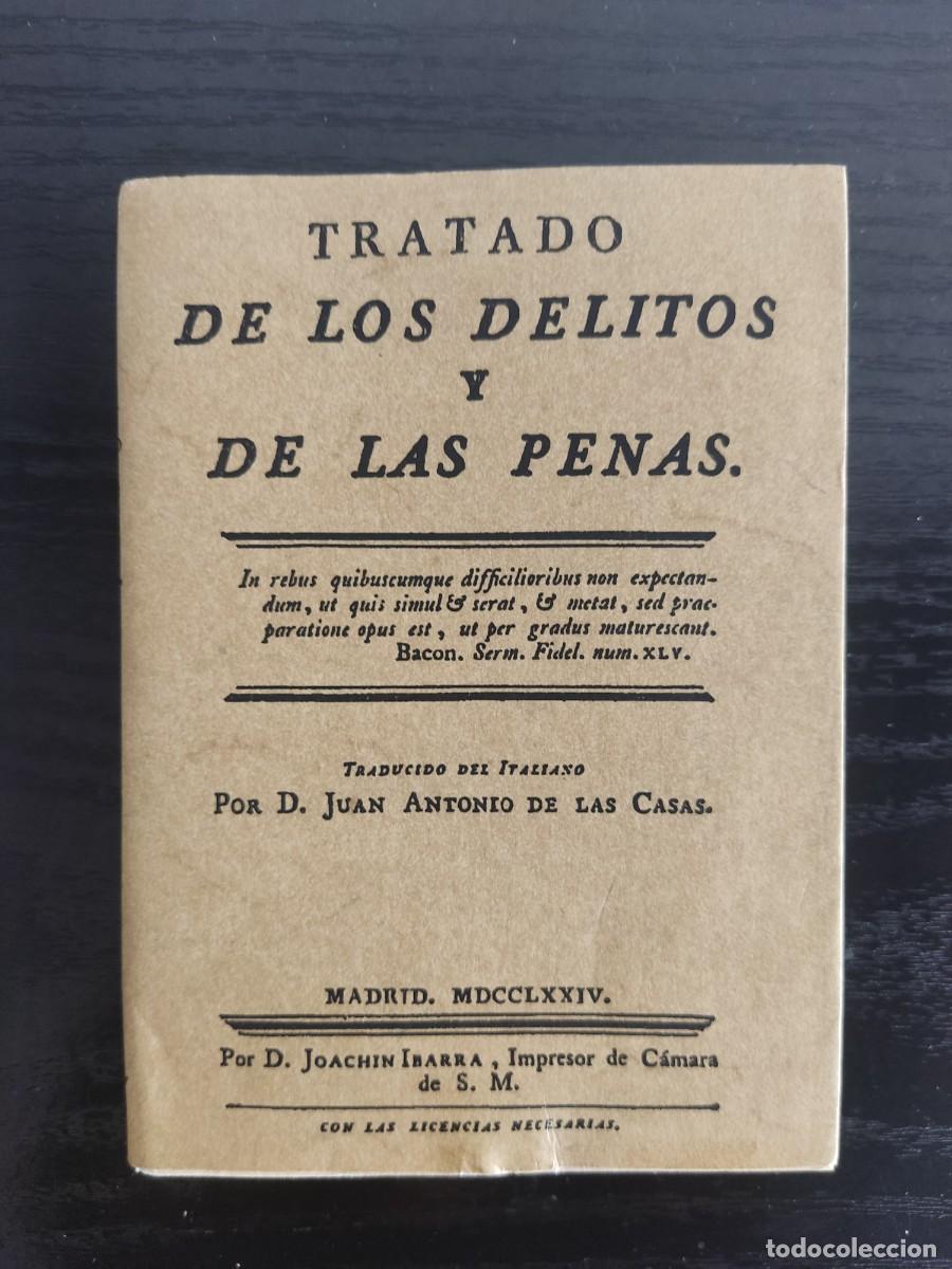 Libros: TRATADO DE LOS DELITOS Y DE LAS PENAS. EDITORIAL MAXTOR 2004 - Foto 1