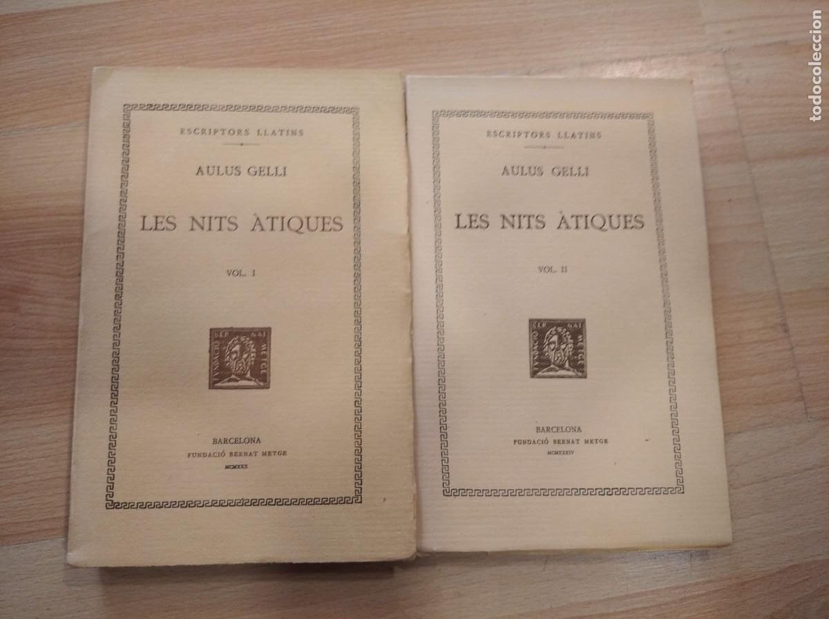 Libros: Les nits &agrave;tiques. Aulus Gelli. Bernat Metge - Foto 1