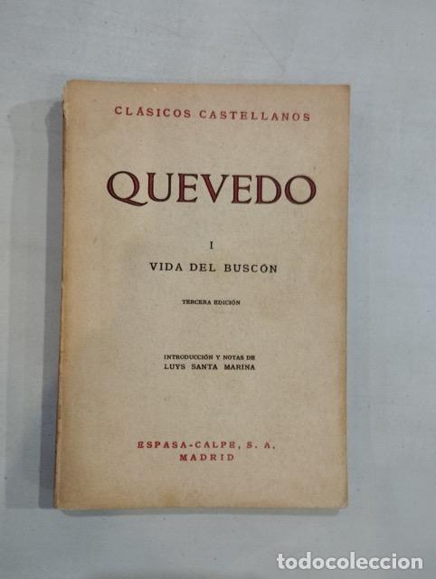 Libros: Quevedo - Vida del busc&oacute;n - Foto 1